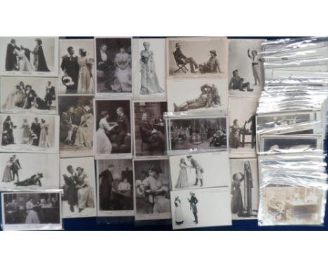 Postcards, Theatre, a selection of approx. 107 RP and printed cards of Edwardian play scenes, collated in play order inc. 'Hi
