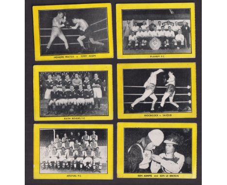 Trade cards, M.M. Frame, Sports Aces, 40 different cards, 6 'L' size, nos 2, 3, 4, 6, 7 & 8, and 34 'M' size, numbered betwee