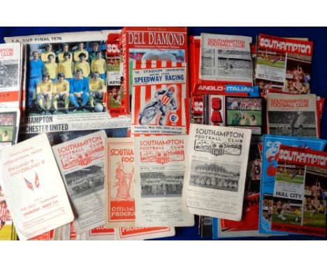 Football programmes, Southampton FC, a collection of approx. 160 programmes, 1950's / 70's, mostly homes including League, FA