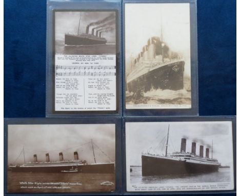 Postcards, Titanic, a good RP mix of 4 cards inc. Beagles published card of the ill-fated American Liner, the largest ship in