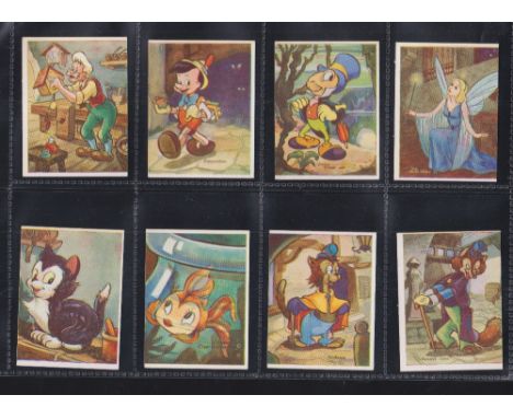 Trade cards, Anon, (Barratt's), Pinocchio, 'M' size, (set, 12 cards) (gd)