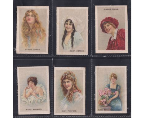 Trade silks, The Girls Friend, Actresses, 'M' size (set, 6 silks) (gd) 