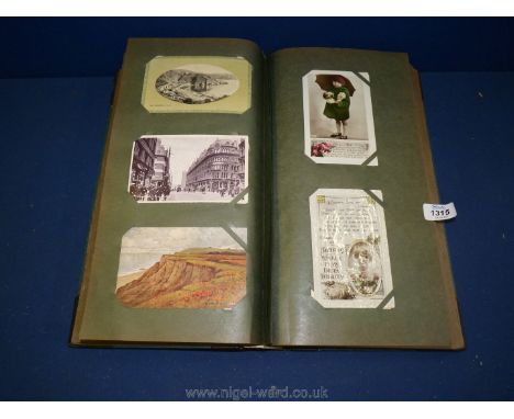 A large vintage Postcard album.