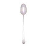 A George III Old English pattern gravy spoon, makers mark distorted, London 1780?,