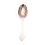 A Queen Anne silver Dog Nose pattern spoon by Henry or Francis Servant of Bideford,