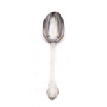 A Queen Anne period silver Dog Nose pattern spoon, probably Exeter,