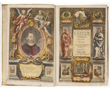 Hebraica.- Buxtorf (Johannes) Lexicon Chaldaicum, Talmudicum et Rabbinicum, with engraved portrait and additional architectur