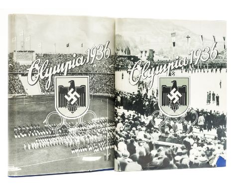 Olympics.- Die Olympischen Spiele 1936, 2 vol., first editions, numerous mounted plain and colour photographic illustrations,