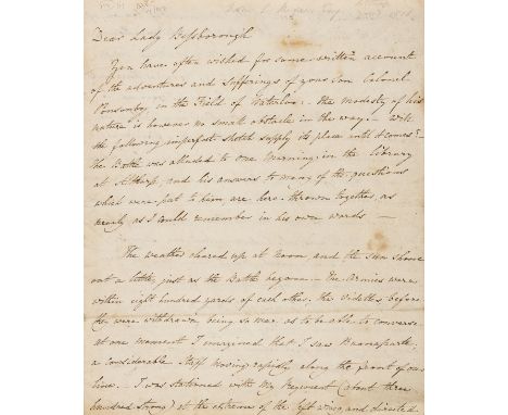 Waterloo.- Hume (John Robert, physician, Deputy inspector of Hospitals and Surgeon to the Commander of the Forces, 1781/2-185