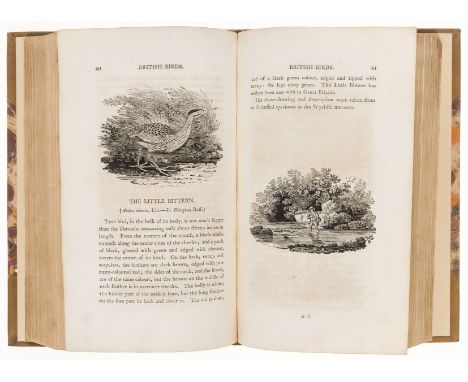Bewick (Thomas) A History of British Birds, Parts I &amp; II in 1 vol., wood-engraved title-vignettes, illustrations and vign