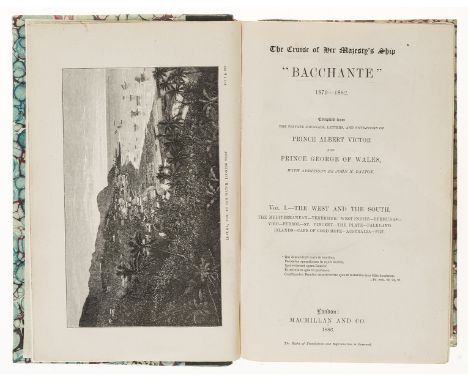NO RESERVE Voyages.-  Cruise of Her Majesty's Ship "Bacchante" 1879-1882 (The), 2 vol., first edition, haf-titles, frontispie