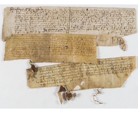 NO RESERVE Horsley.- Obligation bond relating to Humfrey Pyrrye, manuscript on vellum, 2 sides, in English and Latin, 7 and 9