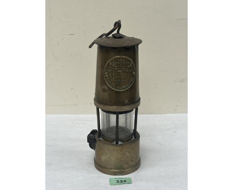 Miner's lamp by Lamp &amp; Lighting Co Ltd, Eccles. Serial No. 9907.