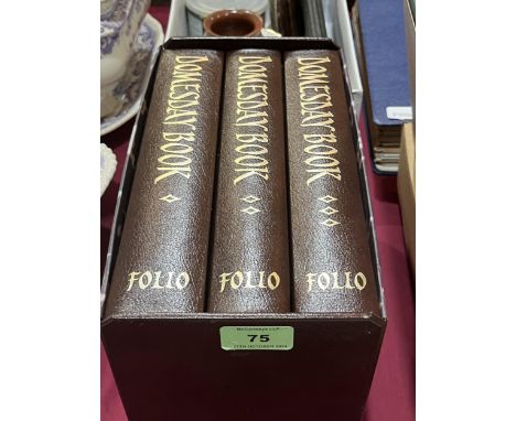 Folio Society. Domesday Book, 2003. Three volumes in slipcase.