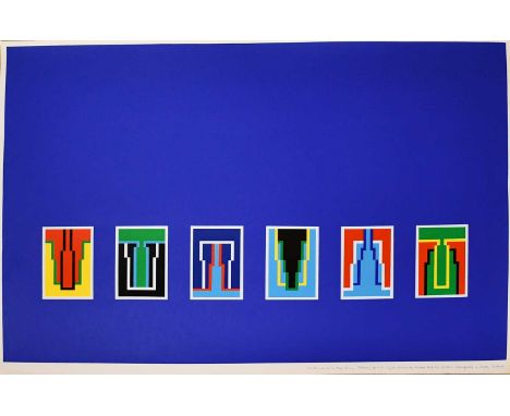 Robin Denny (1930-2014)Six Miniatures, (blue), 1975screen print published by PSAunsigned, signed in the print96.5 x 71.5cm