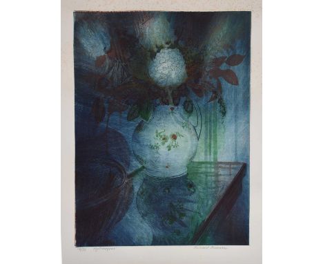 Φ Richard Bawden RWS NEAC RE (born 1936)Hydrangeasetching and aquatint on paper, unframedsigned, titled and number 24/75 in p