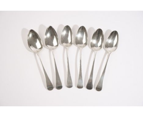 Silver, comprising; a pair of George III Old English pattern tablespoons, London 1812, a pair of George III Old English patte