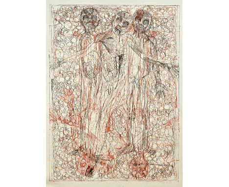 Hermann Nitsch (b.1938), Untitled, colour lithograph, signed and inscribed, 120cm x 80cm. ARR Illustrated.