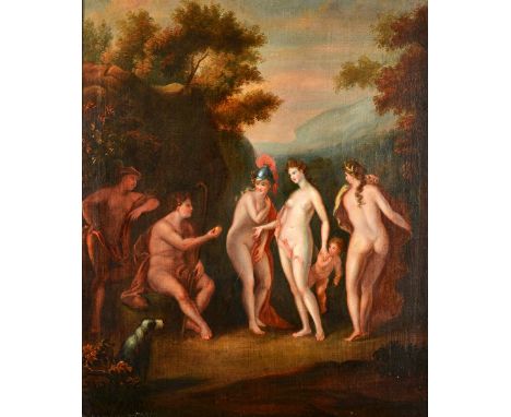 Continental School (19th century), The Judgment of Paris, oil on canvas laid on panel, 82cm x 63cm. Illustrated.