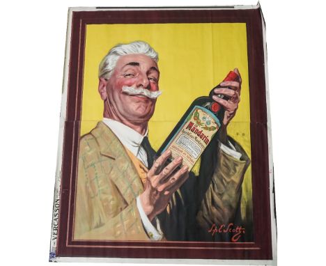 FRENCH ADVERTISING POSTERS: colour lithograph, ca, 1950s, two sheets, le Mandarin Aperitif', printed Vertasson, Paris, pencil