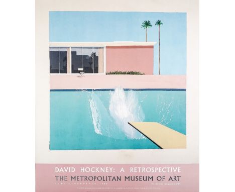 DAVID HOCKNEY (b. 1937)  Exhibition posters,  three colour lithographs, loose sheets, includes two David Hockney A Retrospect