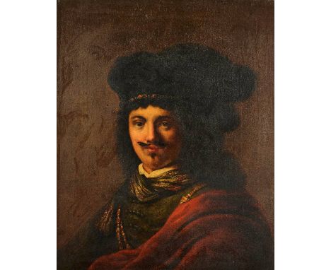 After Govaert Flinck, Portrait of a gentleman, oil on canvas,  68.5cm x 55.5cm. Illustrated.  The present work is after Flinc