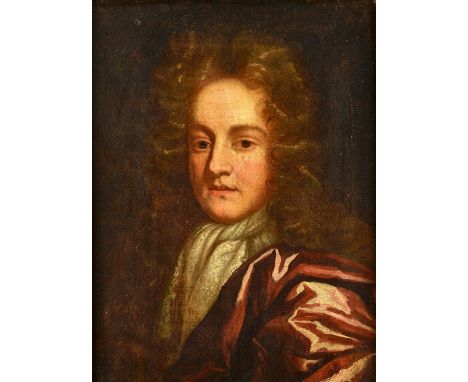 Circle of Michael Dahl, Portrait of a gentleman, oil on canvas, 58cm x 43cm. Illustrated. 