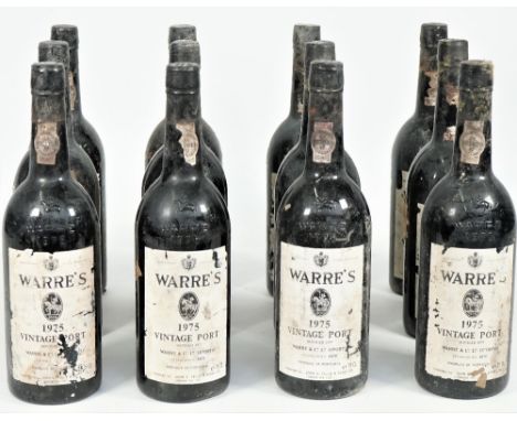 Twelve bottles 1975 Warres Vintage Port, (12). 