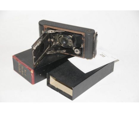 A Boxed single lens No. 1 pocket Kodak camera.