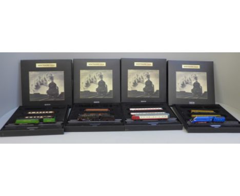 Four Atlas Editions Minitrains 1/220 scale trains 