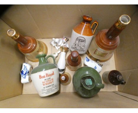 Bells Scotch Whisky decanters and other decanters, etc., three with contents **PLEASE NOTE THIS LOT IS NOT ELIGIBLE FOR POSTI