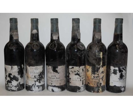 Taylor's Vintage Port, 1975, six bottles