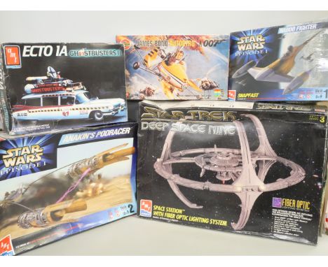 A collection of models, Airfix, Ertl, including Star Trek