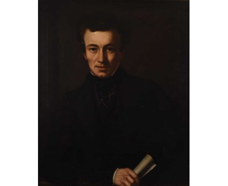 British School (19th century) Portrait of a Victorian Gentleman, oil on canvas, 75.5 x 62cm, frame 91 x 77cm
