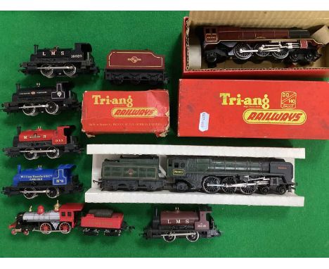 Five Hornby (GB) 'OO' Gauge/7mm Unboxed Pannier Tank 0-4-0 Steam Locomotives, plus a Triang 4-6-2 "Britannia" BR green R/No 7