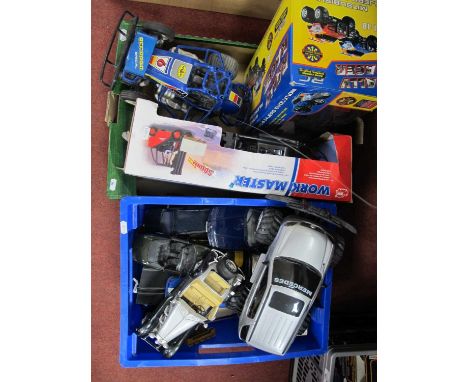 A Collection of Radio and Remote Controlled Model Vehicles by Dickie, Radio Shack and other, Slot Cars and a small quantity o