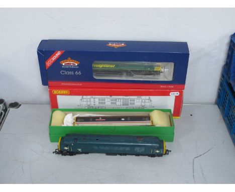 Four 'OO' Gauge/4mm Diesel Locomotives, comprising a boxed Hornby Ref No R2122 Class 29 Bo-Bo BR green R/No D6130; a boxed Ba