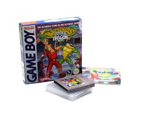 Battletoads Double Dragon Nintendo Game Boy Game Cartridge boxed with instruction leaflet, (felt tip pen ink to rear of cartr