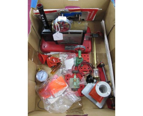 Mamod Type SP2 Compact Steam Engine, complete with burner (good light steamed condition); plus various accessories by Mamod a