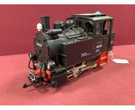 L.G.B Ref No 20761-1 Unboxed 0-4-0 Tank Steam Locomotive, D.R Railway, overall black finish with R/No 995005, good (slightly 