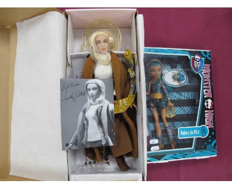 A Boxed 2000 Madame Alexander, Alexandra Fairchild Ford Doll, with stand, accessories, poster etc, together with a 2011 Matte