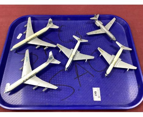 Five Original Civil Aircraft by Lone Star, including Boeing 707, all fair/good.