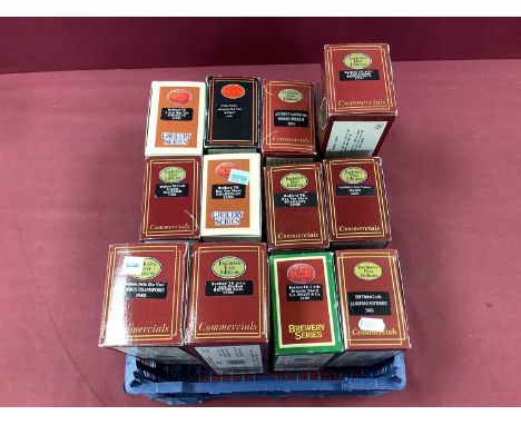 Twelve 1:76th Scale Diecast Model Commercial Vehicles by EFE to include #19403 Atkinson Artic Box Van Monk's Transport, boxed