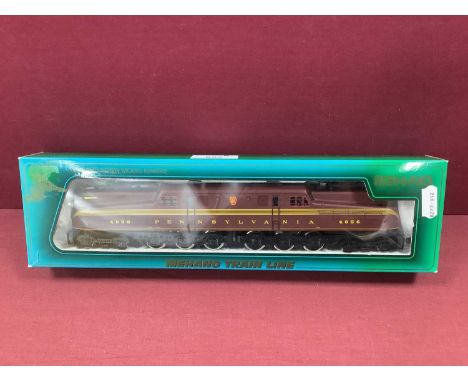 Mehano 'HO' Gauge Ref No M9656 Class GGI 4-6-6-4 Electric Locomotive, with twin pantographs, Tuscan red R/No 4856 of The Penn