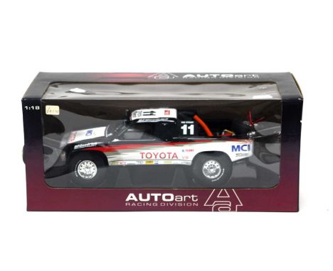 Autoart Racing Division 1:18th Scale Diecast Model #80010 Toyota Trophy Truck No.11 Ivan Stewart, boxed.