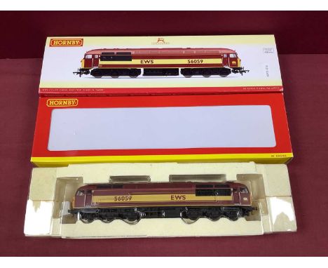 A Hornby 'OO' Gauge/4mm Ref No R2648 Class 56 Co-Co Diesel Locomotive, E.W.S livery R/No 56059, DCC ready, good untested boxe