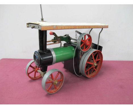 A Mamod ~TE1A Steam Traction Engine, appears complete with signs of use, unboxed.
