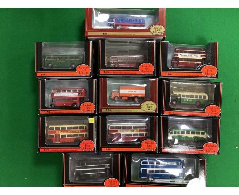 Twelve 1:76th Scale Diecast Model Buses and Commercial Vehicles by EFE to include #26201 Guy Arab I Utility Coventry Transpor