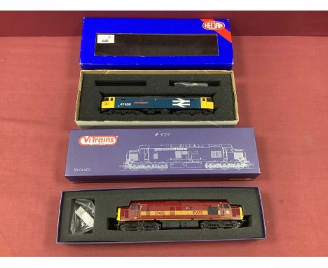 A Heljan 'OO' Gauge/4mm Ref No 4813 Class 47 Co Co Diesel Locomotive, "The Lass of Ballochmyle" R/No 47635, boxed, plus "Vitr