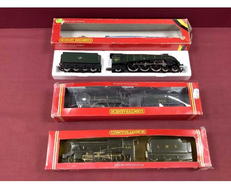 Three Hornby (GB) 'OO' Gauge/7mm Boxed Steam Tender Locomotives, comprising Ref No R350 Class A4 4-6-2 "Mallard" BR green R/N